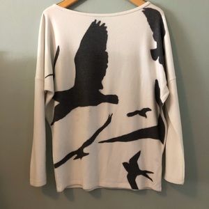 Go Couture Sweaters - Go Couture printed dolman tunic shirt Go Couture Sweaters - Go Couture printed dolman tunic shirt